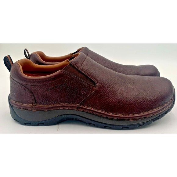 Red Wing #8702 Brown Leather Safety Toe Slip On Shoes Men\'s Sz 11 D Jungle Moc main image 12